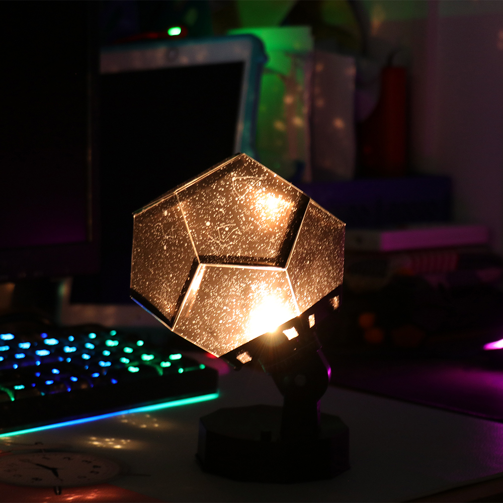 Romantic Star Projector Lamp Kids Gift Sky Projection Cosmos Night Light DIY Handmade Assemble LED Star Master Lamp Free Ship