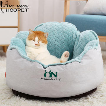 Hoopet Pet Cat Cave Cat Puppy Bed Warm Bed House Small Dog Nest Non-Slip Bottom