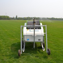 A spray irrigation machine with a gearbox, low mechanical loss, and real-time display Aquago II 60-120