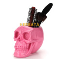 Terror funny mischief black skull desk organizer stationery pencil holder multifunction Storage box makeup container pen barrel