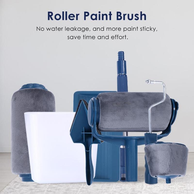 6/7pcs Paint Roller Brush Paint Runner Pro Roller DIY Wall Painting Brushes Set Wall Handle Use Wall Decorative Brushes Sets new