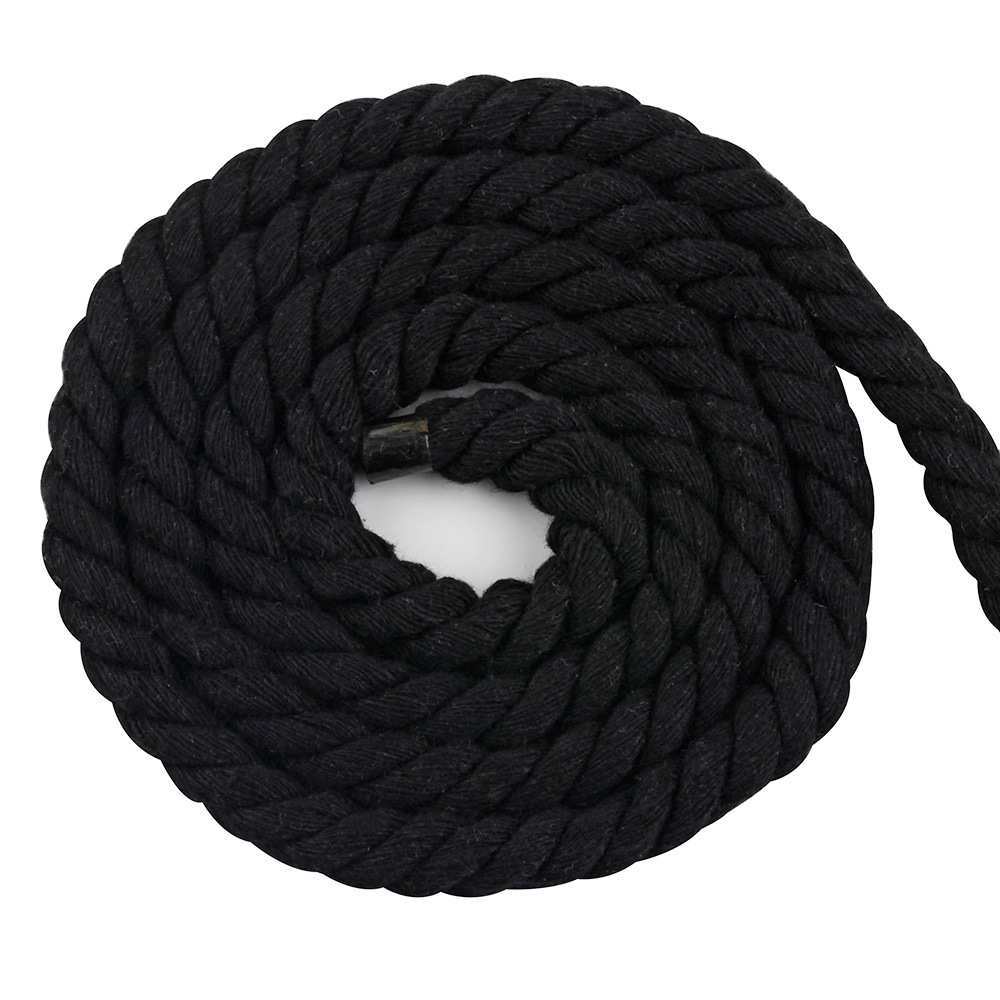 5/10M 6MM/8MM/10MM/12MM 3 Shares Twisted 100% Cotton Cords Twisted Cotton Rope for Bag Home Decor DIY Home Textile Accessories