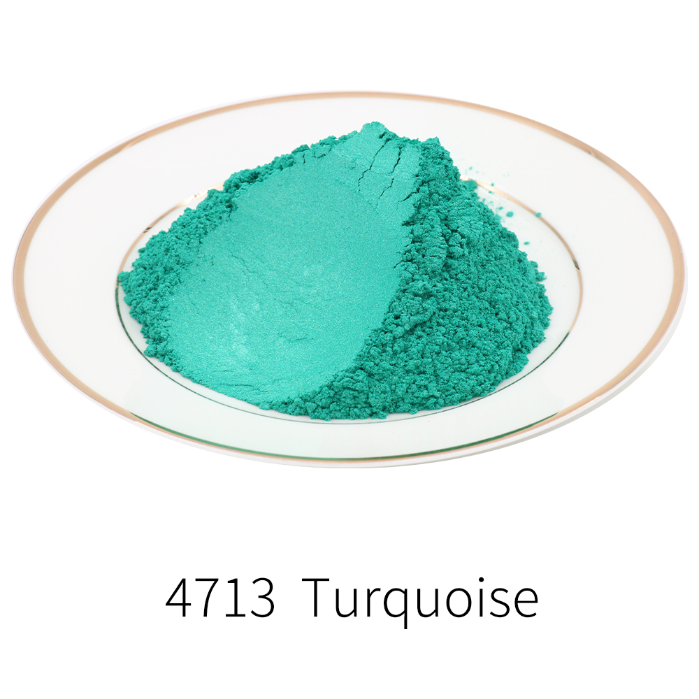 4713 Pearl Powder Pigment Turquoise Powder Coating Car Nail Polish Craft Paint Dye Colorant Mica Pow