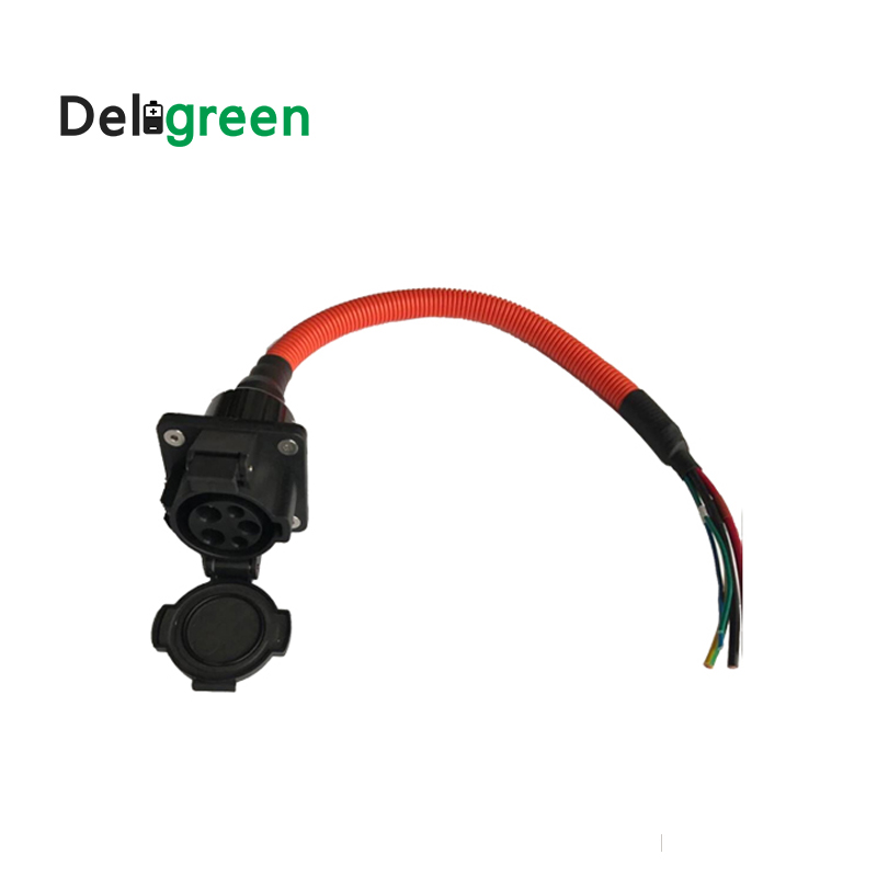 32AJ1772 AC inlet/socket/connector with 1m UL/TUV cable single phase for EV/Electric Car charging