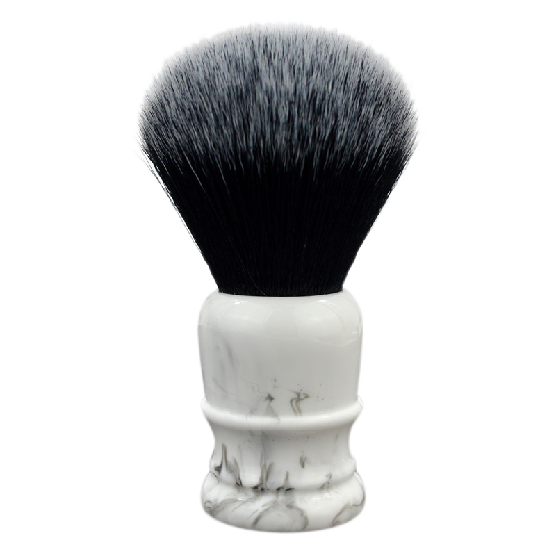 Soft Synthetic Hair Shaving Brush, Beard Brush Quality Nylon Hair Brush, Marble Artificial Hair Beard Brush, for Man Wet Shave