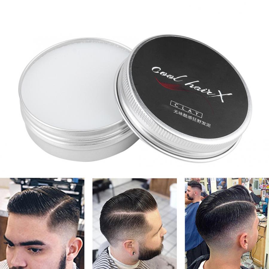 50g Hair Pomade Fashion Matte Finished Hair Styling Clay Daily Use Mens Hair Clay High Strong Hold Low Shine Hair Styling Wax