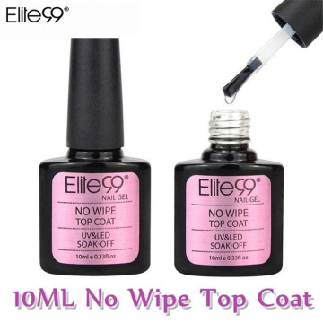 Elite99 Fashion No Wipe Top Coat Classic Nail Gel Polish All Match Soak Off UV LED Top Coats 10ml Gel For Nail Extensions