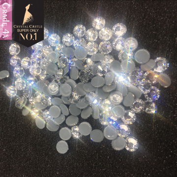 Crystal Castle Non Hot Fix Nails Stones And Crystals Hot fix Rhinestones 4A Clear Crystal Strass Hotfix Rhinestone For Clothes