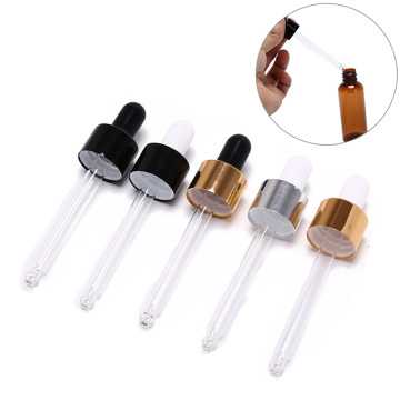 Clear Glass Experiment Medical Pipette Dropper Transfer Pipette Lab Supplies With Rubber Head For 30ml Dropper Bottle