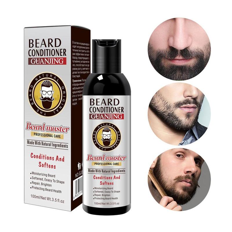 Men's Beard Shampoo Deep Cleansing Nourishing Beard Cleanser Wash Moisturiser Deep Cleansing Beard Conditioner 100ml