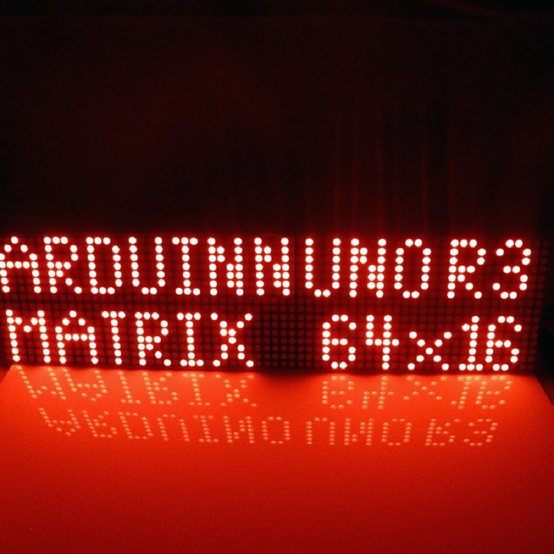 Provide UNO MEGA2560 code 64x16 dot Matrix LED for Arduino AVR MCU diy Christmas Gifts Sign Light Neon Bright