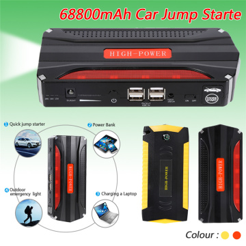 Auto 4 USB 12V 69800mah Car Battery Jump Starter Car Charger Emergency Booster Mobile Phones Laptops Car Accessories Power Bank