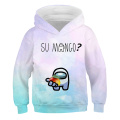 Hot Sell 3D Print Among Us Hoodie Kids Cute Pattern Sweatshirt Long Sleeve Cartoons Games Baby Boys Clothes Toddler Child Tops