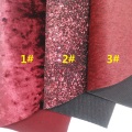 WINE Glitter Fabric, Faux Leather Fabric, Velvet Fabric, Immitation Fur For Bows A4 8"x11" Twinkling Ming XM170