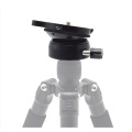 DY-60N Aluminum Alloy Tripod Leveling Base Panorama Photography Ball Head with 1/4" screw Bubble Level for Canon