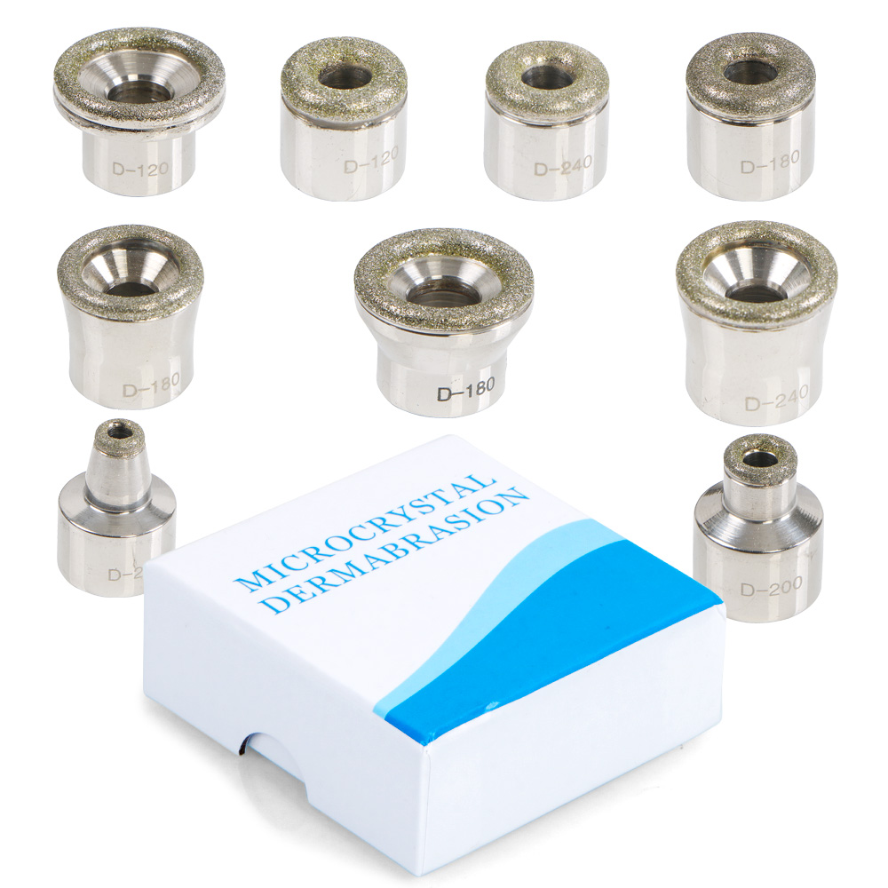 9 PCS Replacement Diamond Microdermabrasion Dermabrasion Tips Fit For All The Dermabrasion Machine