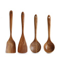 Natural Teak Wood Cooking Spatula Kitchen Utensil Set Tableware Spoon Colander Soup Skimmer Spoon Scoop Kitchen Cooking Tool Set