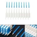 1 Set 20/40/120/200pcs Double Floss Head Hygiene Dental Silicone Interdental Brush Toothpick New Hot Selling