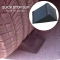 High Quality Rubber Car Triangular Tire Stopper Anti-skid Slope Parking Mat Helps Keep Your Trailer RV In Place