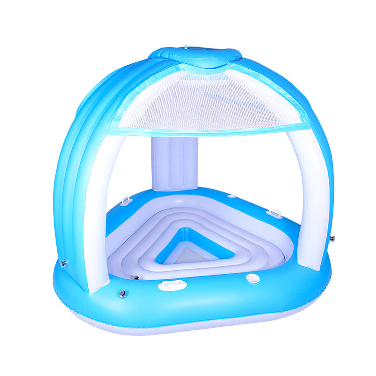 Custom Pool Float 3 Person Canopy Inflatable Island 1