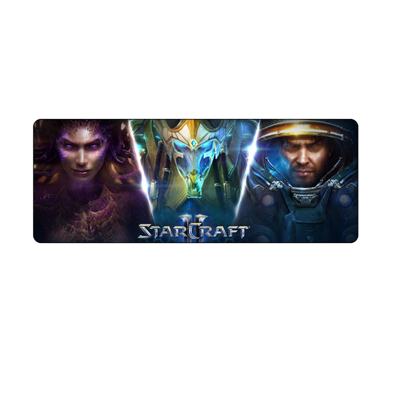 800*300 large game mouse pad for starcraft 2 800*300mm Overlock pc gaming for starcraft2 gaming mousepad speed