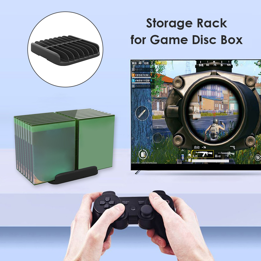 For PS4 PS5 DE XBOX series X Game Disc Storage Rack 16 Game Disc Storage Shelf Bracket Game CD Box Bracket Holder for PS5 PS4