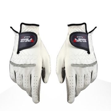 Men's Leather Golf Gloves Left Right Hand Soft Breathable Pure Sheepskin With Anti-slip granules mitten