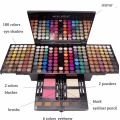 180 Colors Professional Eye Shadow Palette Case Makeup Set with Brush Mirror Shrink EyeShadow Cosmetic Makeup Case