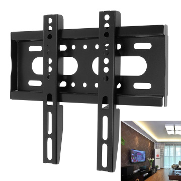 Universal 25KG TV Wall Mount Bracket Fixed Flat Panel TV Frame with Mounting Accessories Set Fit for 14-42 Inch LCD LED Monitor