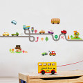 Wall stickers for kids rooms cartoon road car home wall stickers children's room PVC environmental protection decorative sticker