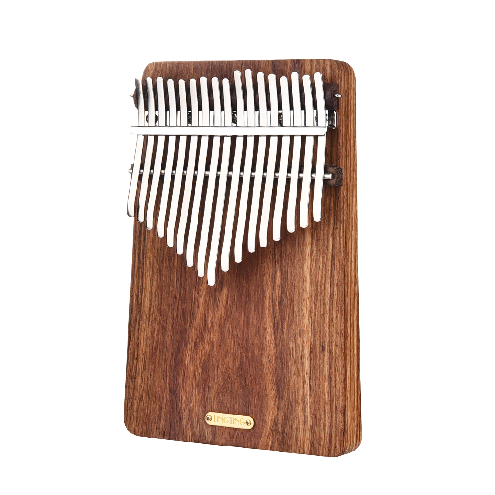 LINGTING K17P Kalimba 17-key Portable Thumb Piano Mbira Sanza Solid Wood Material+Storage Bag Carry Case Music Book K17A K17G