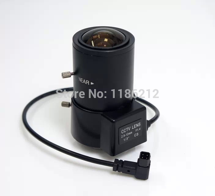 CCTV Lens 2.8-12mm Varifocal auto iris Box Camera Lens F1.4 CS lens,lens for Security Camera Surveillance cameras