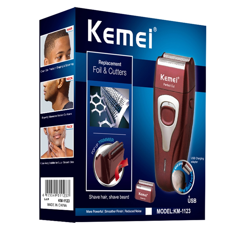 Pro Li barber finishing tool rechargeable electric shaver hair beard electric razor for men bald shaving machine USB line