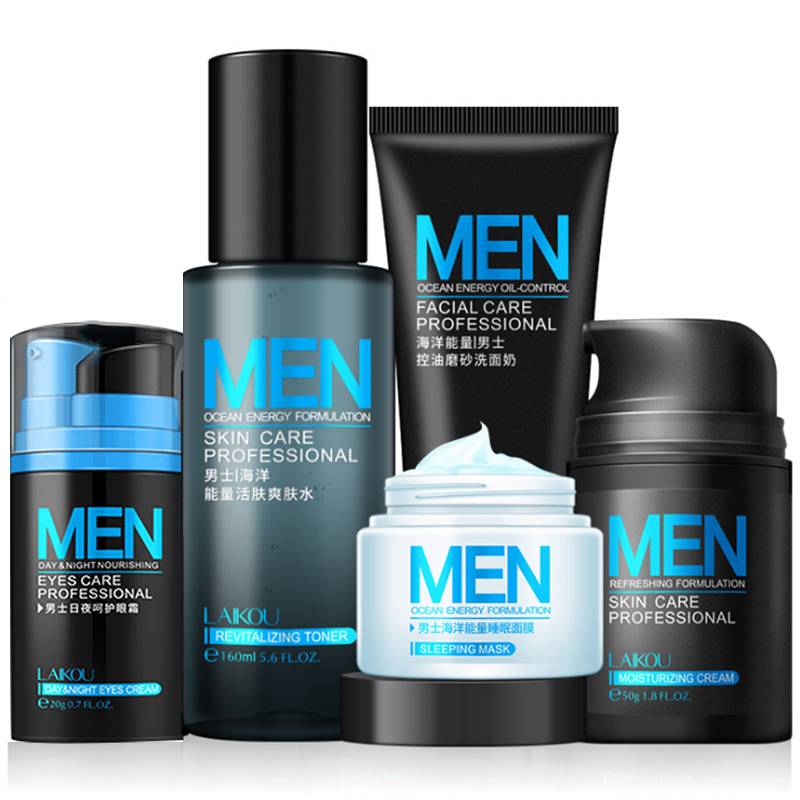Men skin care set Man's Cream eye cream Serum Skin Care Whitening Acne Treatment Moisturizing Face Care Repair Oil Control 5pcs