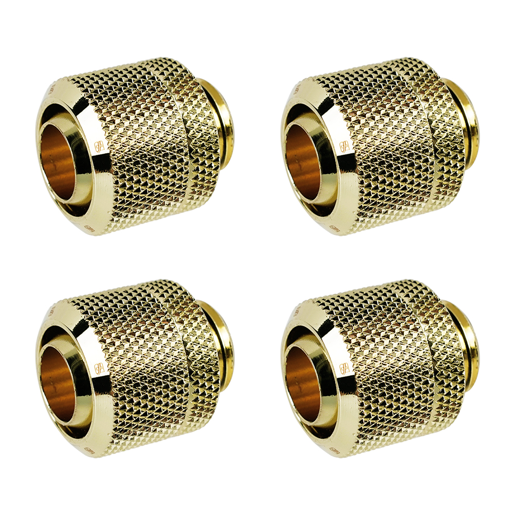 4PCS, Barrow G1/4[ 10X13MM,10X16MM Hose Tube Hand Compression Fittings ,Soft Pipe Extend Connector For Computer Case ,THKN-3/8