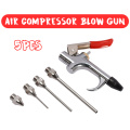 5pcs/set Air Compressor Blow Gun Metal Tool Npt Air Inlet Kit Spray Blower Inflatable Needle Cleaning Accessories Tool Kit