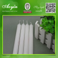 10" White Straight Taper Candles