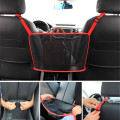 40x26CM Car Seat Gap Net Bags Storage Black Auto Front Backrest Middle Gaps Hanging Bag Foods Organizers Interior Accessories