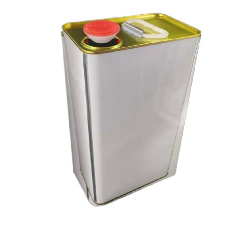Stainless steel paint bucket.