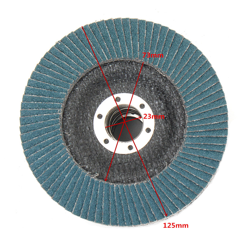 10PCS 125mm Professional Flap Discs 5 Inch Sanding Discs 40/60/80/120 Grit Grinding Polishing Wheels Blades For Angle Grinder