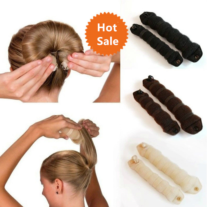 1PC Beauty Magic Hair Buns Stylish Twist Ring Former Shaper Donut Chignon Maker Clip Hair Curler Accessory 2020