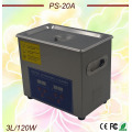 hot sale AC110V/220V 120W digital ultrasonic cleaner 3L PS-20A 40KHz with free basket for small parts bath