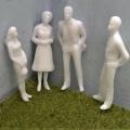 1:50 Scale Model Miniature White Figures Architecture Model Human Scale Peoples Building Sand Table Model