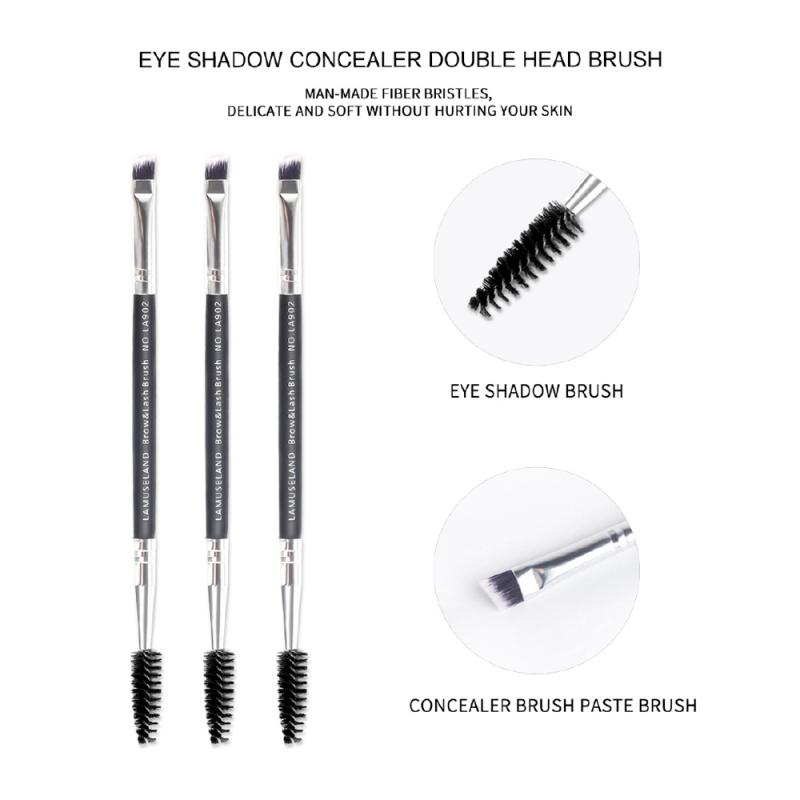 1PC Eyelash Eyebrow Brush Single Double Head Brush Mascara Wand Applicator Spoolers Eye Lashes Makeup Tools Pincel Maquiagem