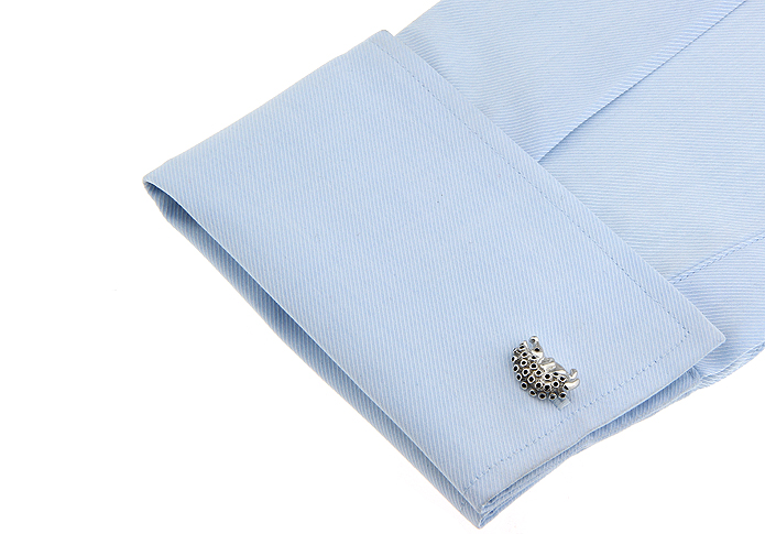 iGame Fashion Hedgehog Cuff Links Novelty Animal Design Free Shipping