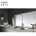 Popular single handle brass chromed kitchen cold faucet