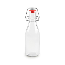 Round 200ml swing top lock glass beverage bottle
