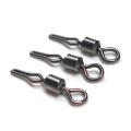 Minfishing 50/100 pcs/lot Swivel Fishing Hook Connector with side line clip fishhooks Rolling Swivel Snap fishing Accessorries