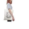 Tote canvas bag design with printing pattern
