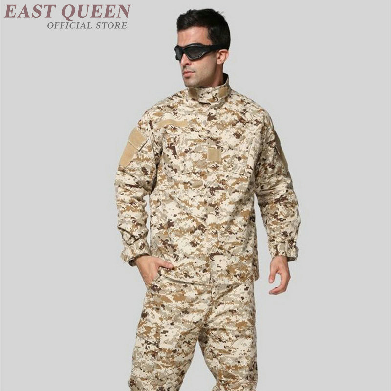 American military uniform desert us army tactical camouflage special forces uniforms clothing combat costume outfit FF987